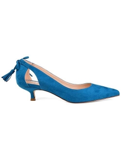 Womens Pointed Toe Cut-Out Pump