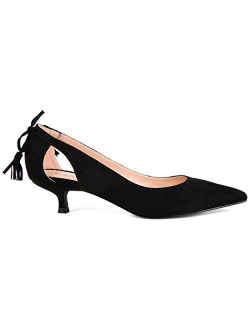 Womens Pointed Toe Cut-Out Pump