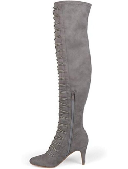 Womens Regular and Wide Calf Vintage Almond Toe Over-The-Knee Boots