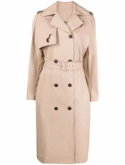 heart cut-out trench coat