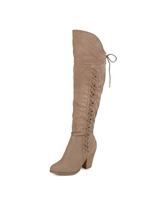 Brinley Co. Womens Siro Faux Suede Over-The-Knee Boots Womens US