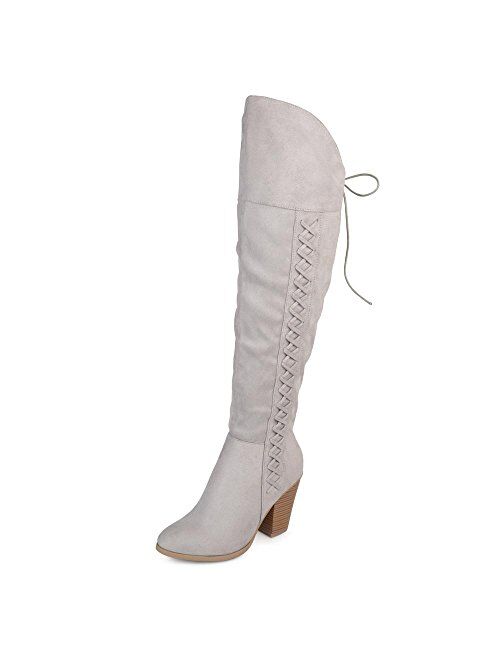 Brinley Co. Womens Siro Faux Suede Over-The-Knee Boots Womens US