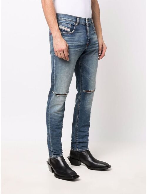 Diesel 2019 D-Strukt ripped skinny jeans