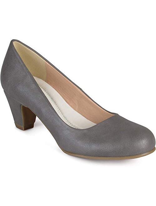 Brinley Co. Womens Round Toe Comfort Fit Classic Pump