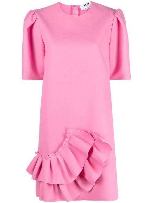 MSGM ruffle-detail shift dress