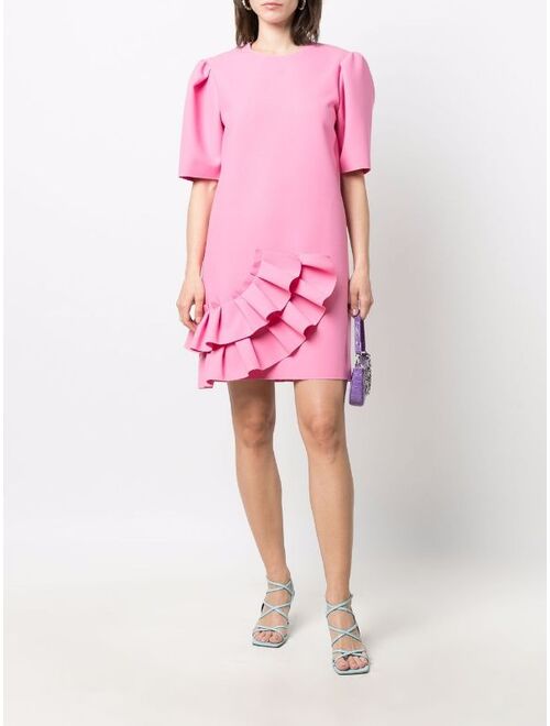 MSGM ruffle-detail shift dress