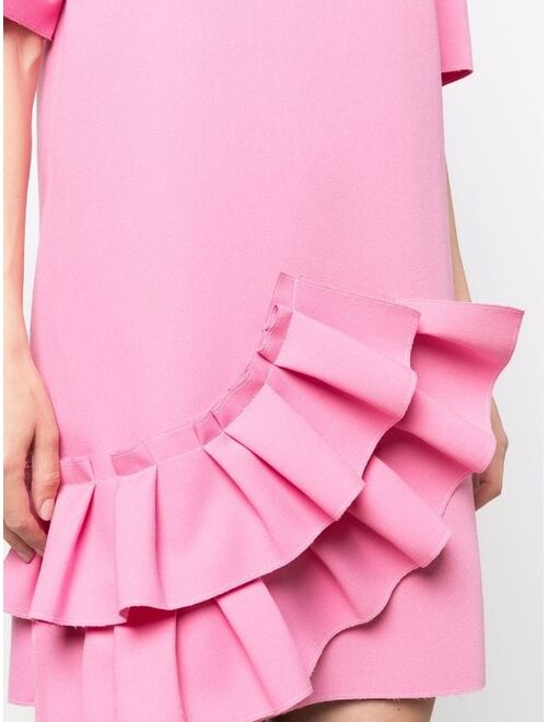 MSGM ruffle-detail shift dress