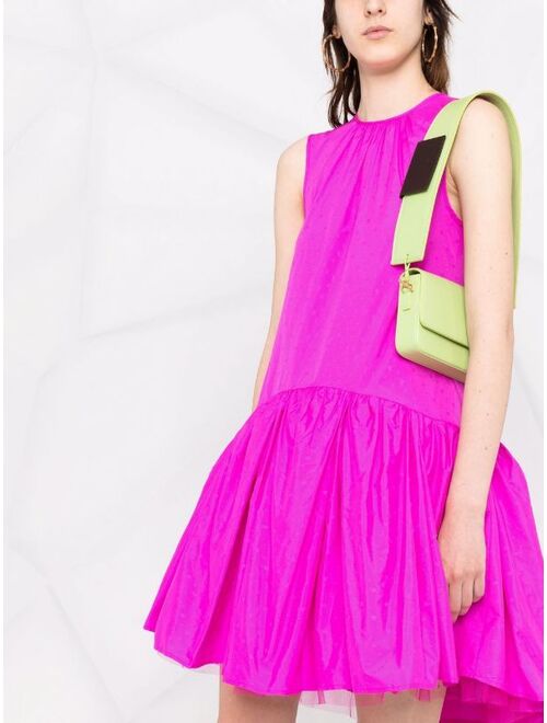 MSGM peplum tulle mini dress