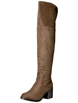 Womens Regular and Wide-Calf Round Toe Faux Suede Tall Boots