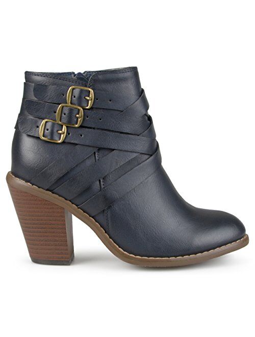 Brinley Co. Womens Multi Strap Ankle Boot