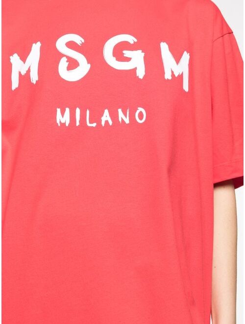 MSGM logo-print T-shirt dress