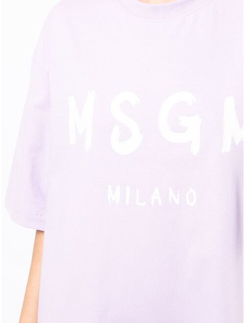 MSGM logo-print T-shirt dress