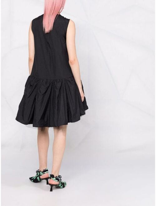 MSGM flared sleeveless dress