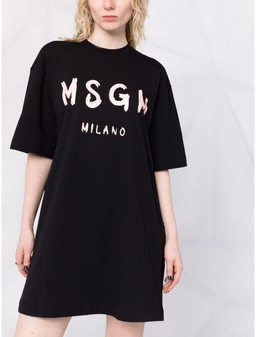 MSGM logo-print T-shirt dress