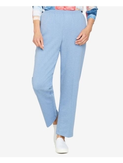 French Terry Straight Leg Ankle Pants