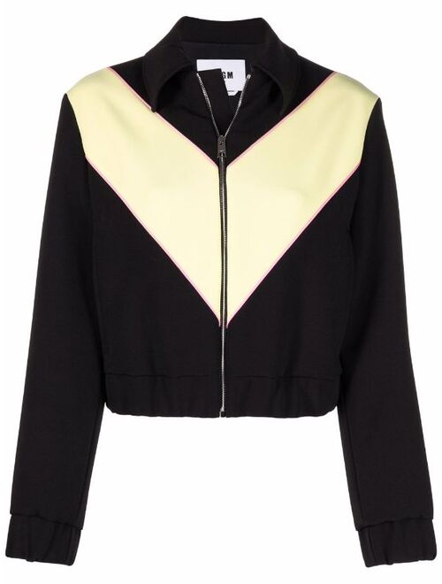 MSGM colour-block track jacket