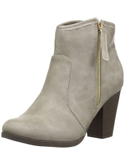 Brinley Co Womens Faux Suede High Heel Ankle Boot