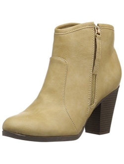 Brinley Co Womens Faux Suede High Heel Ankle Boot