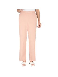 Women's Missy Peachy Keen Twill Mid-Rise Straight Leg Short Length Pants