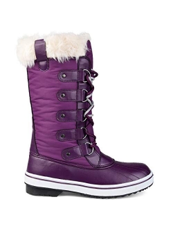 Womens Lined Lace-up Snow Boot