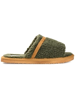 Womens Tru Comfort Foam Faux Fur Slipper