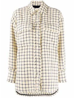 check-pattern shirt jacket