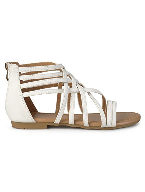 Brinley Co. Womens Strappy Gladiator Flat Sandals