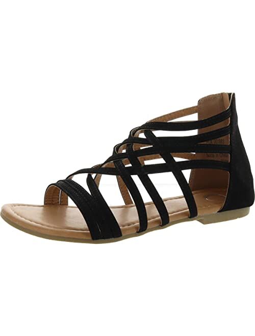 Brinley Co. Womens Strappy Gladiator Flat Sandals