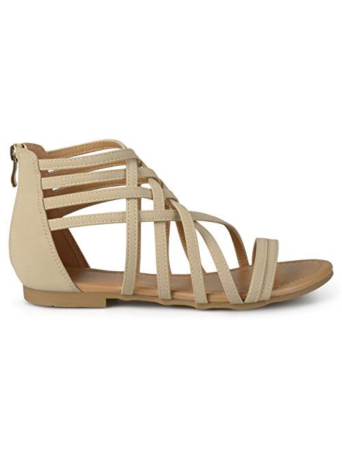 Brinley Co. Womens Strappy Gladiator Flat Sandals