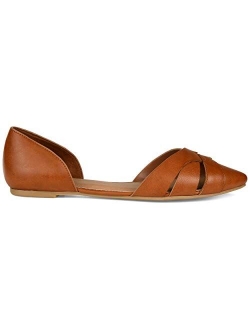 Womens Crisscross Heel Cuff Flat