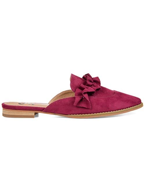 Brinley Co. Womens Ruffle Mule Flat