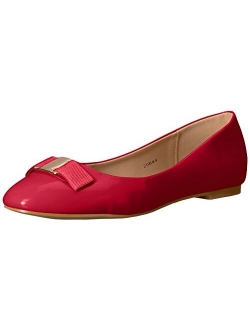 Womens Round Toe Patent Flats