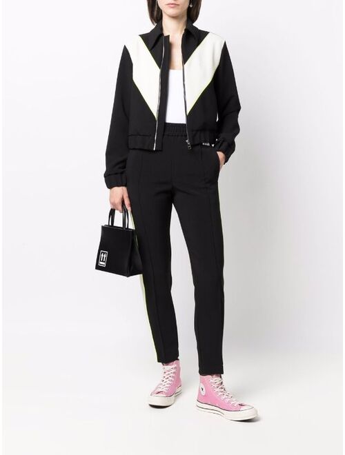 MSGM colour-block bomber jacket