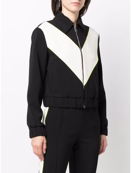 MSGM colour-block bomber jacket