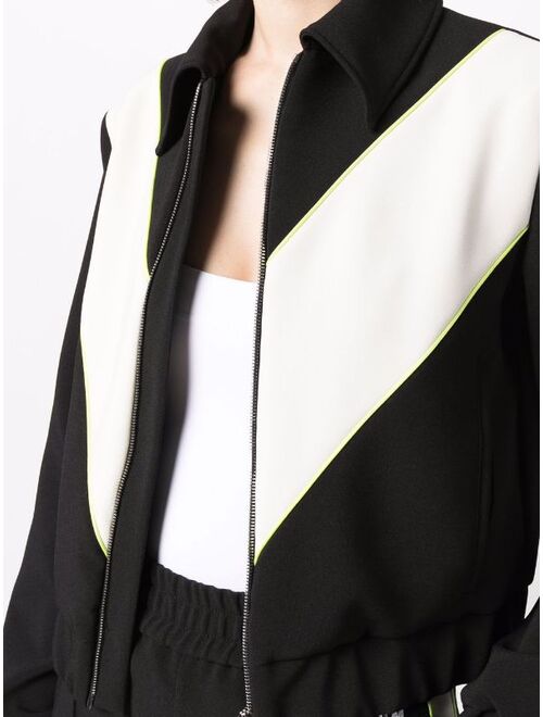 MSGM colour-block bomber jacket