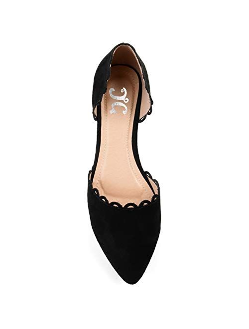 Brinley Co. Womens Scalloped Flat