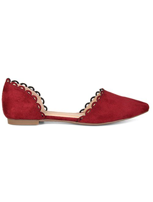 Brinley Co. Womens Scalloped Flat