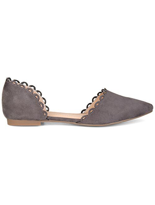 Brinley Co. Womens Scalloped Flat