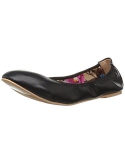 Womens Scrunch Flexible Stretchy Side Round Toe Ballet Flats