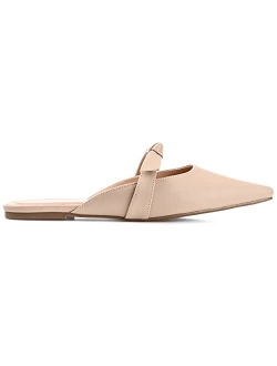 Womens Vegan Leather Slip On Mule