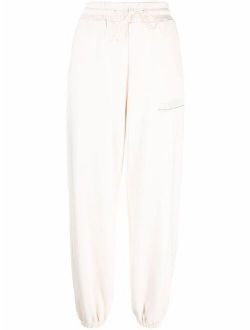 organic cotton slouchy track pants