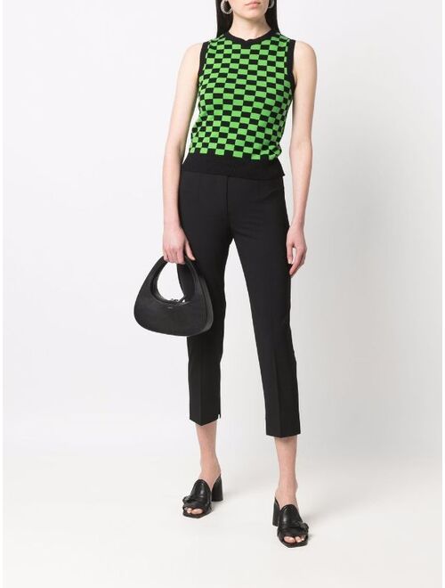 MSGM high-waisted straight-leg trousers