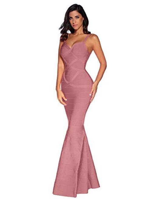 meilun Women's Maxi Bandage Dress Fishtail Bodycon Formal Evening Dresses