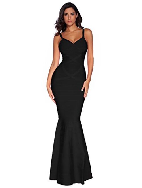 meilun Women's Maxi Bandage Dress Fishtail Bodycon Formal Evening Dresses