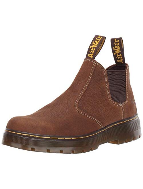 Dr. Martens Men's Hardie With Yellow Stitching Chelsea Boot