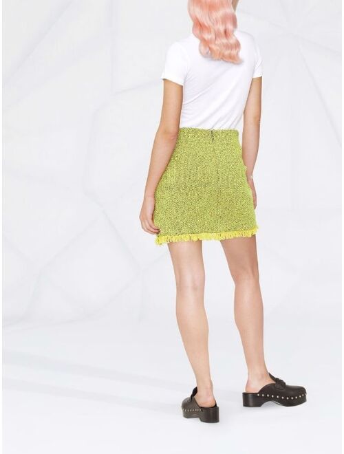 MSGM frayed-edge mini skirt