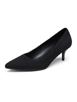 Women's Moda Low Heel D'Orsay Pointed Toe Pump Shoes