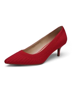 Women's Moda Low Heel D'Orsay Pointed Toe Pump Shoes