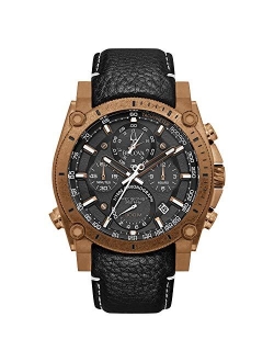 Men's Precisionist Chronograph Leather Watch - 97B186