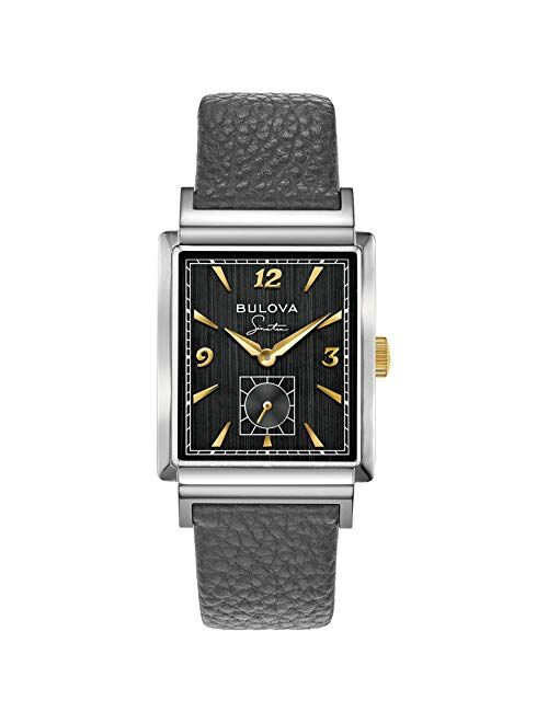 Bulova Men's vintage Frank Sinatra My Way Leather Strap Watch